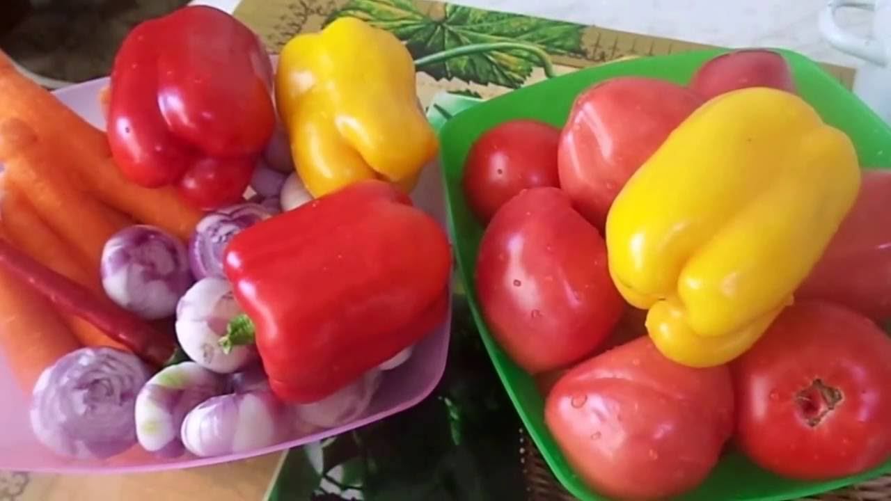 Быстрый завтрак и отличная закуска. Готовим на зиму домашнее очень вкусное лечо из овощей с рисом.