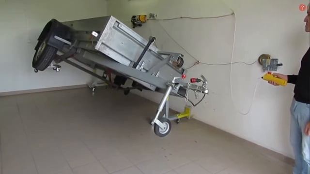 Система хранения прицепа Faren Lift   Прицеп на боку смотреть онлайн