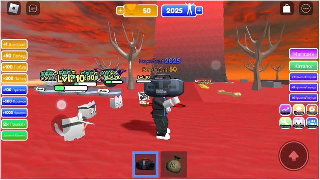 Играем в роблокс, 1 секунда +1 прыжок смотреть онлайн