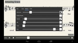MuseScore Player - Mixer, tempo, metronome
