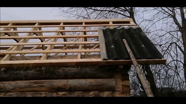 Монтаж обрешетки под шифер своими руками/Укладка шифера! смотреть онлайн