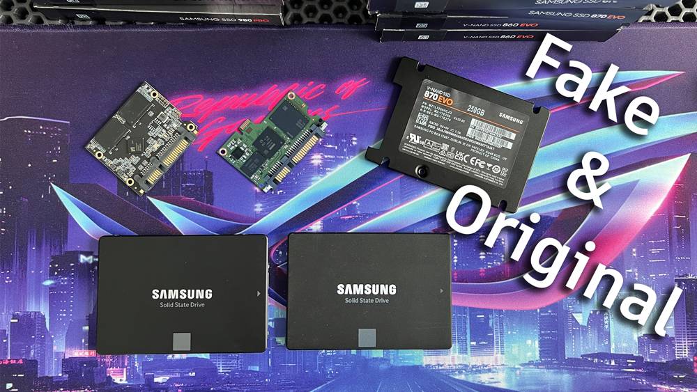 А SSD, то не настоящий. Samsung EVO 870 который Китайский Yeestor