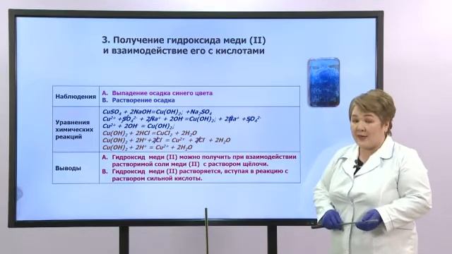 Химия. 10 класс. Получение гидроксидов: железа (II) и (III), меди (II) /19.02.2021/