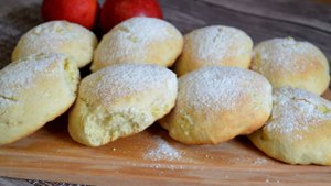 Вкусные булочки с яблоками на завтрак.Ароматная а главное быстрая выпечка к Чаю