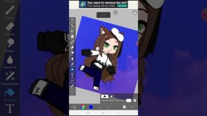 Как убрать фон в ibis paint x /Gacha Life Lunar Anna?