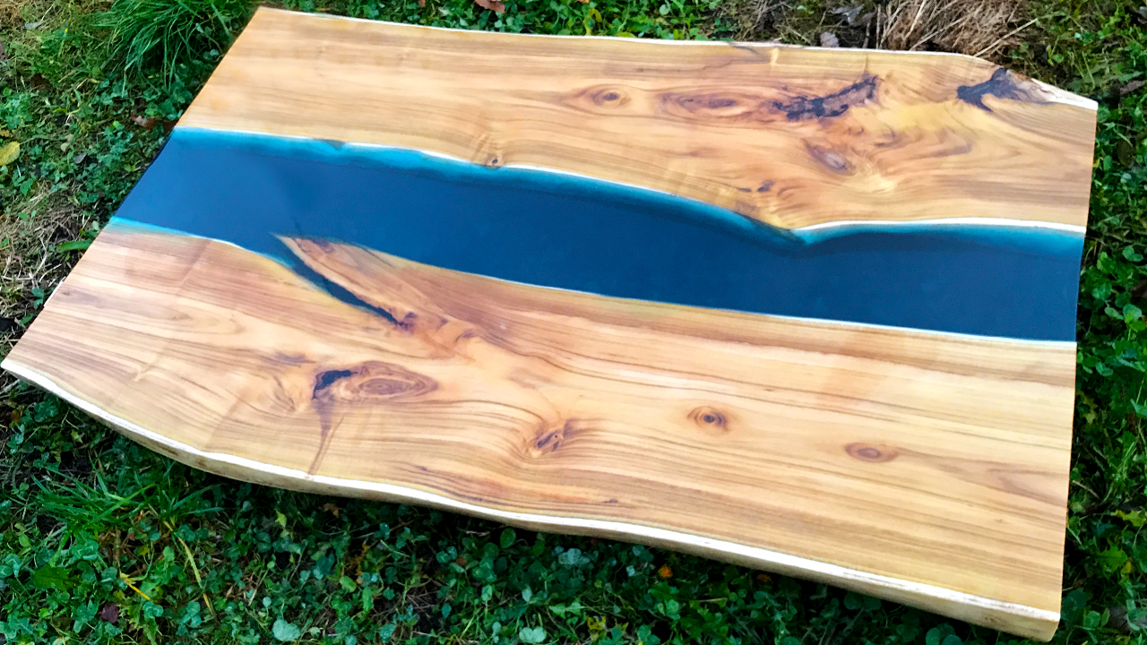 СТОЛ ИЗ БРЕВНА ЗА 3 МИНУТЫ ПРОСТЕЙШАЯ ЭПОКСИДНАЯ РЕКА СВОИМИ РУКАМИ БЕЗ МАСТЕРСКОЙ И ТЯЖЕЛЫХ СТАНКОВ