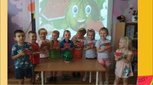 Художественное творчество в средней группе "Колокольчик" к празднику "День Арбуза"