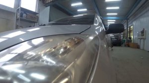 Toyota Yaris установка биксеноновых линз