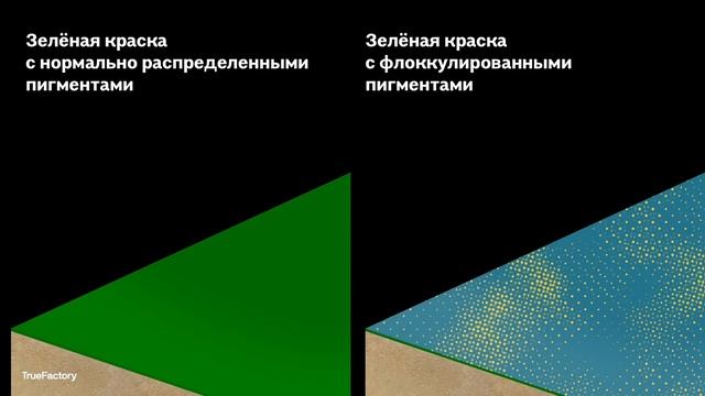 Дефекты неравномерного распределения пигментов в лакокрасочном материале