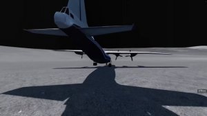 ПОЛЁТ В БЕЗДНУ! ПАССАЖИРСКИЙ САМОЛЕТ НА ЛУНЕ | BeamNG.drive