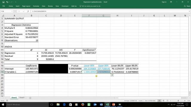 Regression in Excel смотреть онлайн