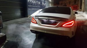 Тюнинг выхлопной системы Mercedes CLS63 AMG