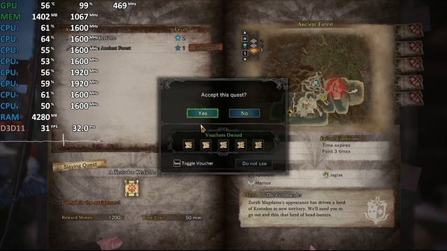 AMD Ryzen 7 3700U Vega 10 Test - Monster Hunter: World - Gameplay Benchmark Test смотреть онлайн