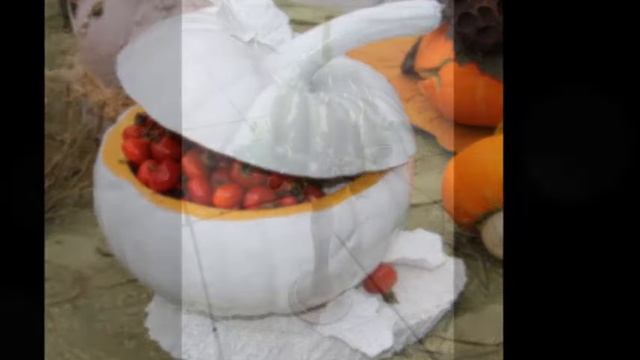 Декорирование тыквы. Decorating pumpkin. смотреть онлайн
