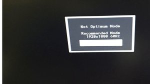 Not optimum mode recommended mode 1920x1080
