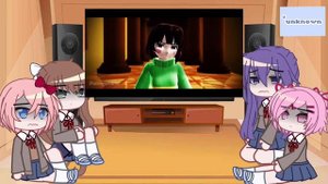 DDLC react to Undertale//gacha club//