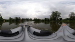 Видео 360! VR. Камера 360 в качестве видеорегистратора на радиоуправляемой модели катера .