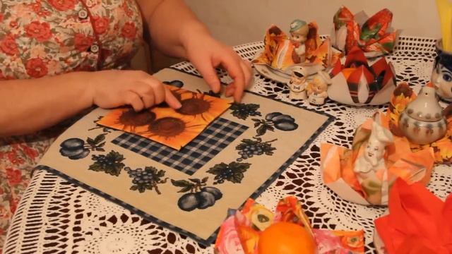 Как сложить из салфетки Лотос смотреть онлайн