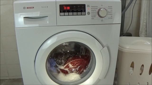 blouses / shirts 40 °C, 800 rpm centrifuge BOSCH WAB28220 washing machine, test example movie #329 смотреть онлайн