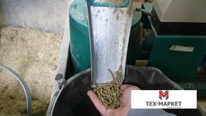 Обзор гранулятора SY-120. Гранулирование дробленого сена.