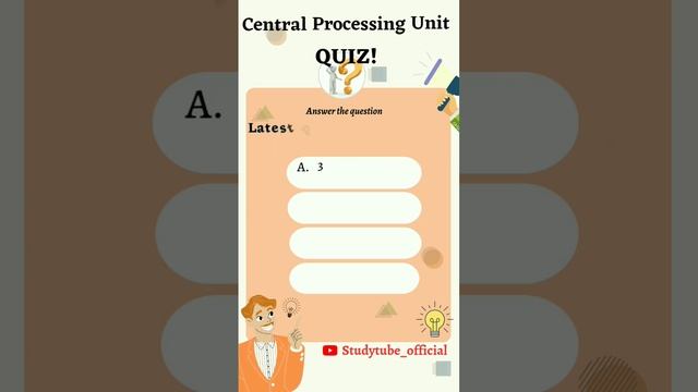 Number of cores in processor #mcqs #studytube_official
