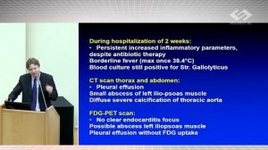 J. Bax. Infective endocarditis. Case presentation