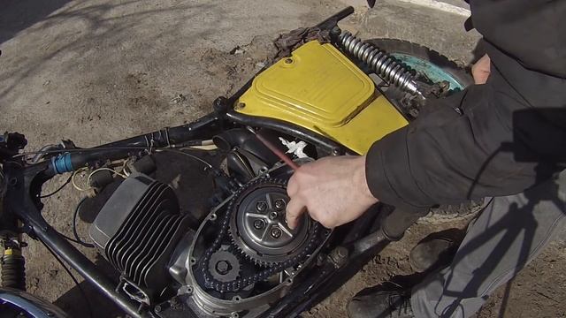 Регулировка сцепление Ижа, проверка затяжки маховика. смотреть онлайн