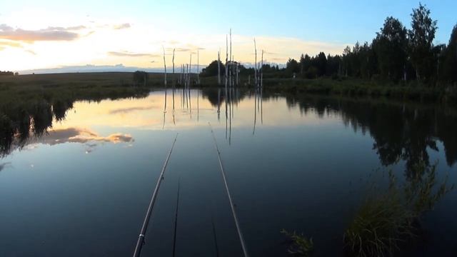 Рыбалка по деревенски,ловим карасика))). смотреть онлайн