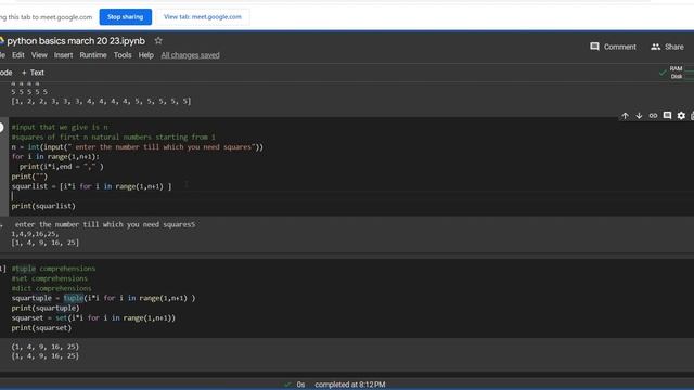 Day 7 Comprehensions in python and format string  or f strings in python.
