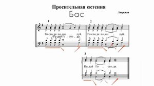Просительная ектения. Московская-Лаврская. Бас.
