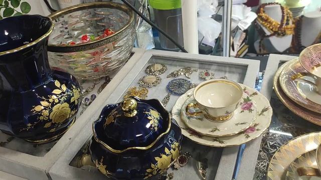 #Барахолка в магазине новинки Хрусталь ,Фарфор ,Стекло СССР.