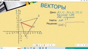 #Расстояниемеждудвумяточками #координатнаяплоскость#медианатреугольника