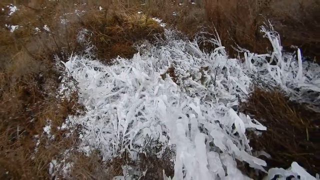 Наледь, ледяные узоры (frazil ice, frostwork)