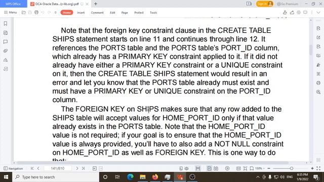 Các loại ràng buộc constraint, xóa và unused cột , OCA Oracle Database SQL Exam Guide Exam 1Z0-071 смотреть онлайн