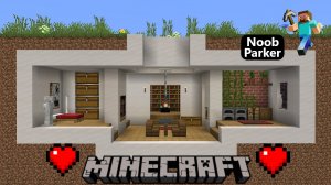 Майнкрафт — как построить современный подземный дом-базу, minecraft.