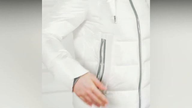 Белая куртка с капюшоном женская Miegofce смотреть онлайн