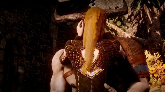 Dragon Age Inquisition Поцелуй с Железным Быком смотреть онлайн