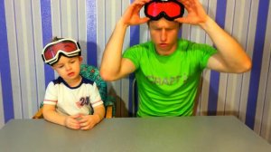 Челлендж УГАДАЙ предмет с ЗАКРЫТЫМИ глазами | Смешное видео для детей