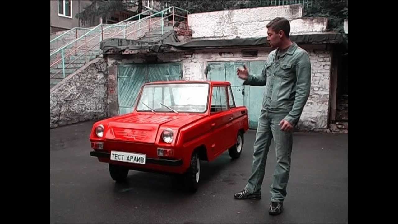 Тест-драйв СМЗ С-3Д "инвалидная коляска"