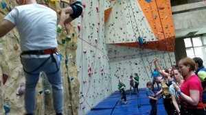 Скалодром 19.02.2017 Страховать тренера - важная задача