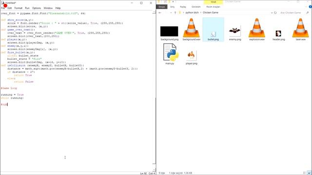 Chicken Invaders | Space Invaders Clone Using Python Pygame смотреть онлайн