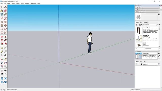 Sketchup How To Add Person Tutorial смотреть онлайн