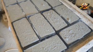 Фасадная вибролитая плитка Рваный камень   Весь этап производства.Do-it-yourself facade tiles