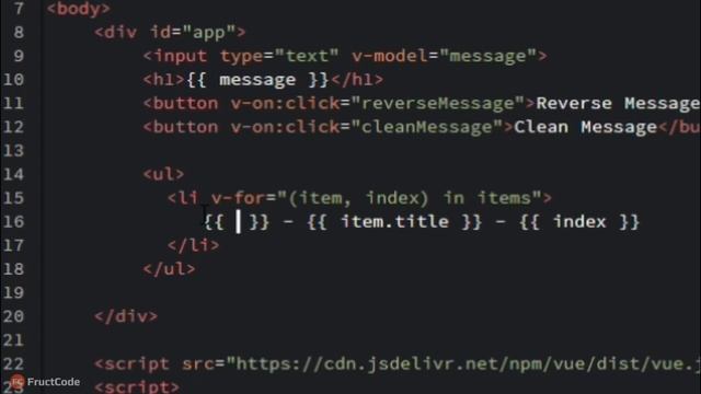 Уроки VueJS: Директива V-FOR