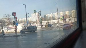 Пермь. Трамвайный маршрут №12 ул. Советский армии — Разгуляй. КТМ 71-605