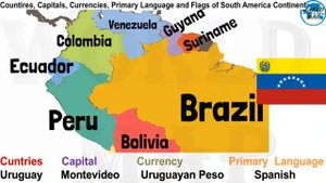 КАРТА МИР (South America Countries)