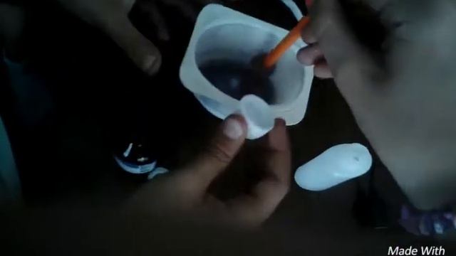 Делаем слаим из теробората натрия канцелярского клея и пены для бритья