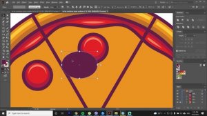 Full Pizza Illustration Tutorial using Adobe Illustrator (No drawing skills needed)