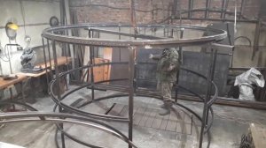 Беседка из профильной трубы.