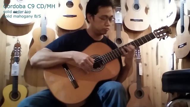 Cordoba C9 demo - Solo Classical Guitar смотреть онлайн